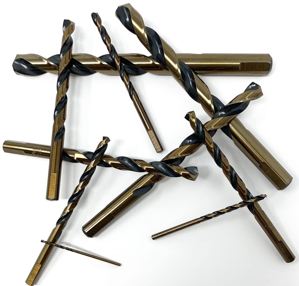 The Dude's Black & Gold Individual Jobber Drill Bits 13/64″ 12 pack